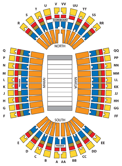 Aloha Stadium Seating Chart Rows